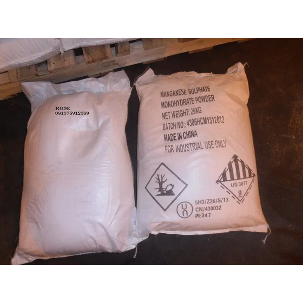  Tersedia Bahan Kimia Manganese Sulfate