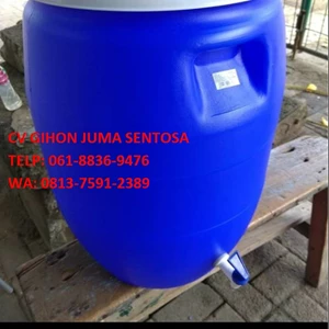 Drum Plastik Tong Air dilengkapi Kran Kapasitas 60 Liter