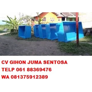 Bak fiber bak ikan fiberglass kolam ikan fiber