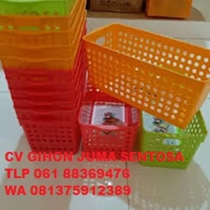 Keranjang Stock Basket Rak Kotak Penyimpanan Maspion Plastik 29 x 13 x 12 cm Tumpuk