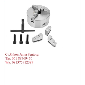 Spare part Mesin Bubut SAN OU K11 100 3-Jaw Lathe Chuck Manual Self-Centering Metal K11-100 Lathe Chuck With Jaws Turning Machine Tools Accessories