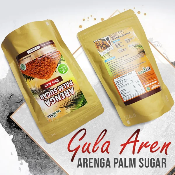 Gula Semut Aren NatureBAS 600g Export Quality 100% Murni tanpa Campuran