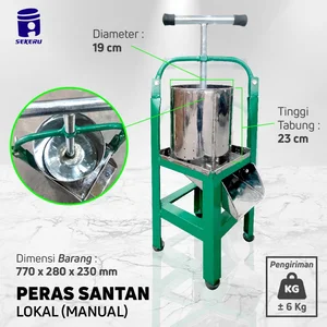 Mesin Pemeras Santan Manual Lokal 770 x 280 x 230 mm