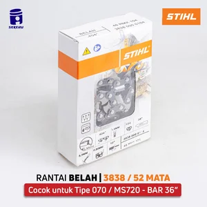 MATA GERGAJI STIHL Rantai BELAH Chainsaw SENSO 070 MS720 BAR 36" 3838 52 MATA - ORI