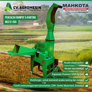 MESIN PENCACAH KOMPOS RUMPUT JERAMI RANTING KAYU PAKAN TERNAK MCC12-200