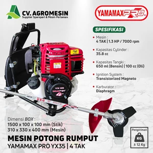 Mesin potong rumput gendong 4 TAK / Brush Cutter Yamamax YX35