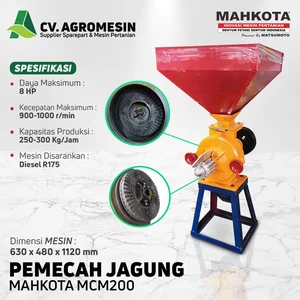 MESIN PEMECAH JAGUNG MAHKOTA MCM200 MESIN PANEN JAGUNG