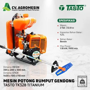MESIN POTONG RUMPUT GENDONG (TASTO) TK 328 TITANIUM