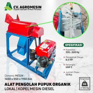 MESIN APPO ALAT PENGOLAH PUPUK ORGANIK KOPEL MESIN DIESEL 8 HP