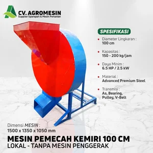 Mesin Pemecah Kemiri Pengupas Kemiri Dia 100 cm Unit Only