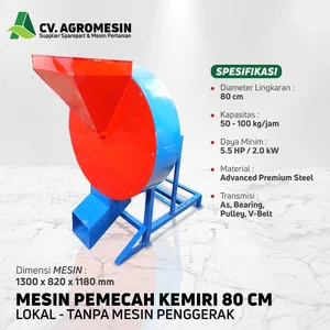 Mesin Pemecah Kemiri Pengupas Kemiri Dia 80 cm Unit Only