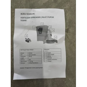 Fertilizer Spreader Alat Tebar Pupuk Butiran Padat / Halus Eiko Dragon DFB20 Elektrik 20 L