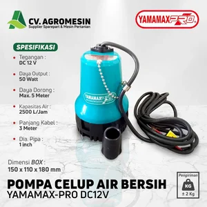 Pompa Celup Yamamax Pro DC 12V Daya 50 watt
