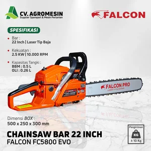 FALCON FC5800 GERGAJI MESIN 22 INCH CHAINSAW SERBAGUNA
