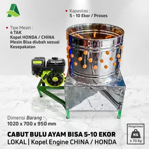 Mesin Pencabut Bulu Ayam Stainless Steel