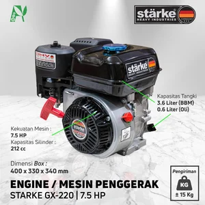 Mesin Bensin Penggerak Serbaguna Starke GX220