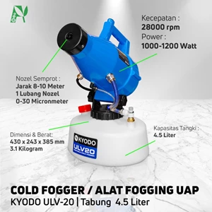 Alat Fogging Uap / Cold Fogger KYODO ULV20