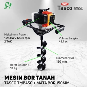 MESIN BOR TANAH (TASCO) TMB-430+MATA BOR 150MM