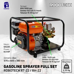 POWER SPRAYER GASOLINE FULL SET ROBOTECH RT22 / RH22 SIAP PAKAI