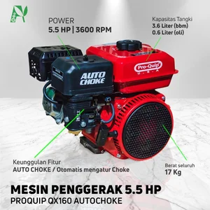 Mesin Penggerak Engine Bensin serbaguna PROQUIP QX160 Autochoke
