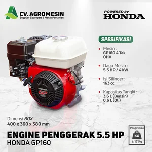 Mesin Penggerak Bensin 5.5 HP 4 TAK HONDA JIALING GP 160 Serbaguna