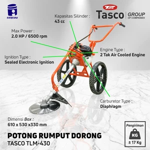 Mesin Potong rumput dorong tasco TLM430 TLM 430 free blade Kotak Berat Real