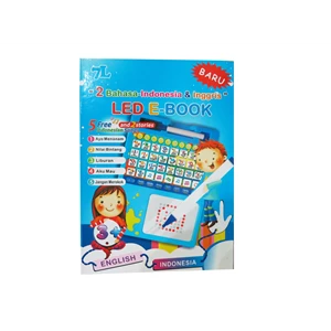 7L - Mainan Edukasi Led E-Book - Blue