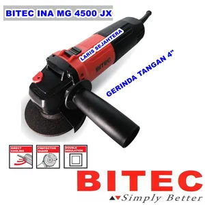 Mesin Gerinda Tangan 4" BITEC INA MG 4500-JX Gurinda Listrik