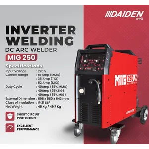 Mesin Las MIG Daiden 350 A Inverter Las Co2 original