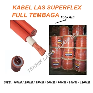 Kabel Las Superflex 50MM Full Tembaga Warna Orange