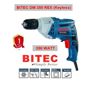 Mesin Bor Tangan Bitec DM 350 REX Keyless Listrik 350 Watt