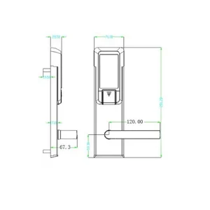 Kunci Pintu Digital Hotel Pl118eys5