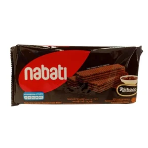 Wafer Richeese Nabati Cokelat 132 Gr (1 Karton 30 Bungkus)