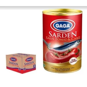 Sarden Saus Tomat & Cabe GAGA 425 Gr (2 Karton 48 Pcs)