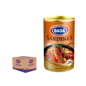 Sarden Chili Balado GAGA 155 Gr (2 Karton 120 pcs)