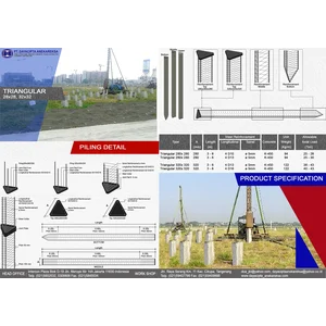 Tiang pancang segitiga / Pile Triangular / beton pracetak