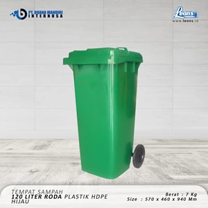Tempat Sampah Plastik 120 Liter / Tongsampah Beroda 120 Liter 