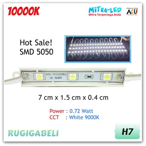 Rugigabeli Lampu LED Module 3 Mata SMD 5050 (1 Pack 20 Pcs)