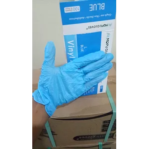 Sarung Tangan Vinyl Blue Powder free