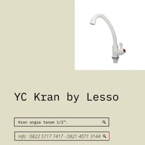 Yc Kran Angsa Tanam Wastafel W23101 Pvc By Lesso