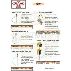Plastic oil pump and asano siphon pump