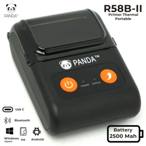 Printer Kasir Panda PRJ-R58B-II Mobile ( USB + Bluetooth ) 58mm with Battery Rechargeabble