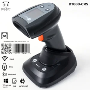 Barcode Scanner 2D Cordless PRJ BT888 CRS Wireless Bluetooth + 2.4G + Display