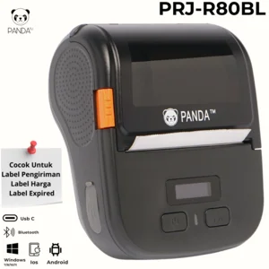 PORTBALE/MOBILE PRINTER LABEL THERMAL PRJ-R80BL 80MM u/ RESI TOKOPEDIA