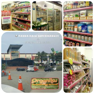Panda Rak Supermarket D4 Island Gondola Joining 4 Layer (Hero)