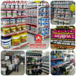 Panda Rak Supermarket D4 Island Gondola Joining 4 Layer (Hero)