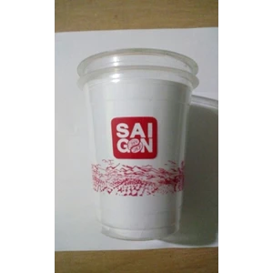 Sablon Cup Gelas Plastik 14 oz 8 gr