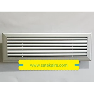 Solid Linear Grille (Slanted Leaf) - Aluminium Material