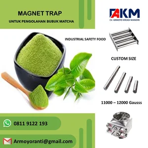 Magnet Trap powder untuk pengolahan bubuk minuman matcha