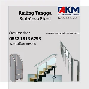 Railing tangga stainless steel Railing Tangga